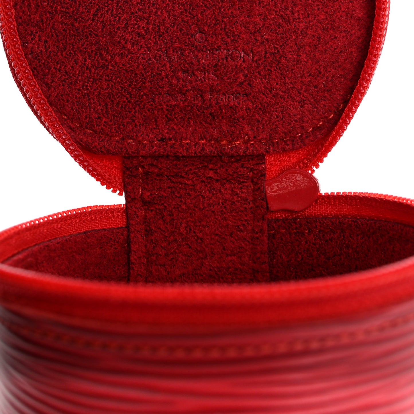 Epi Ecrin Bijoux 8cm Jewelry Box Case Castillan Red