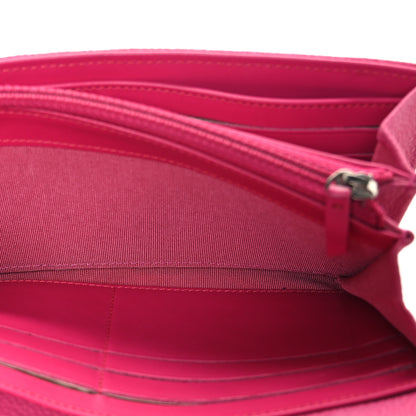 Chanel Caviar Quilted Large Gusset Flap Wallet Pink 5 of 9