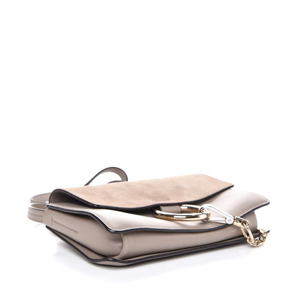 Chloe Suede Calfskin Small Faye Shoulder Bag Motty Grey 4 of 7