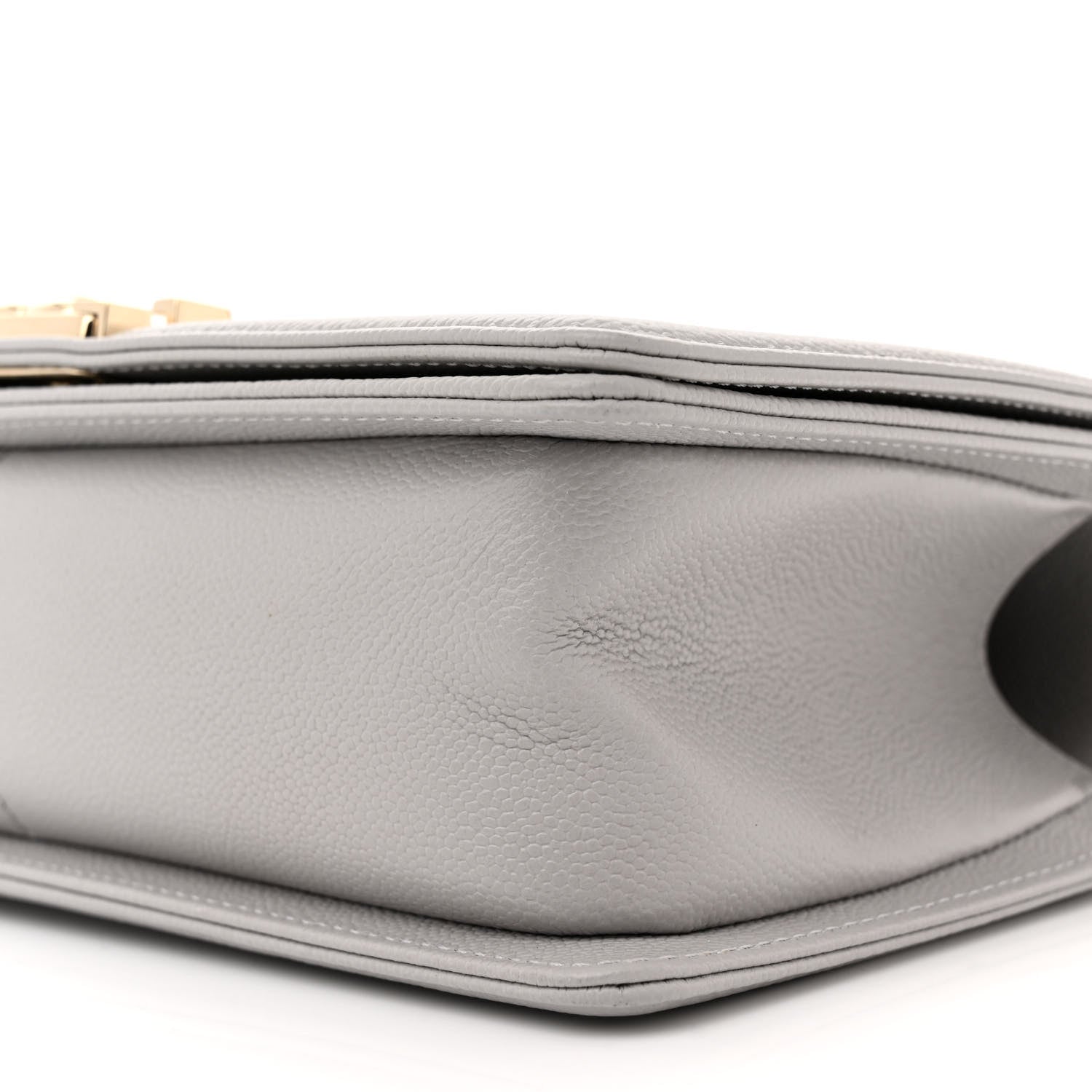 Chanel Caviar Quilted Medium Boy Flap Grey 10 of 11