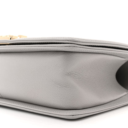 Chanel Caviar Quilted Medium Boy Flap Grey 10 of 11