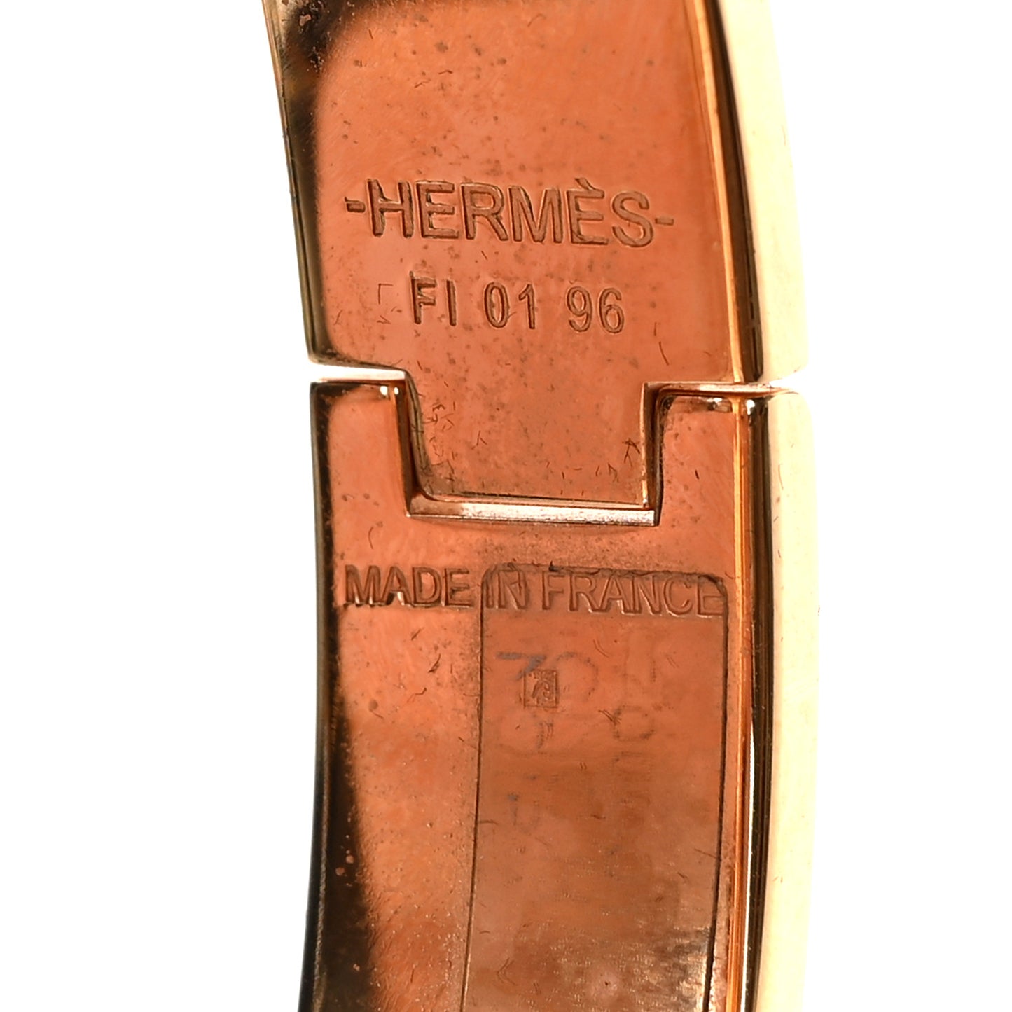 Enamel Narrow Clic Clac H Bracelet GM Black