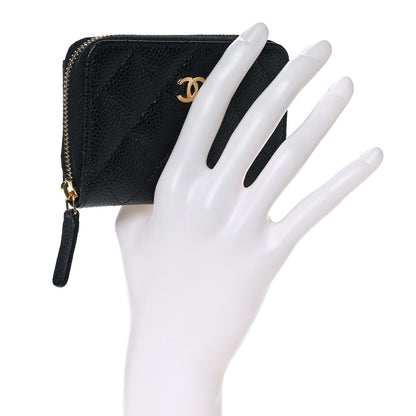 Chanel Caviar Quilted Classic Zipped Coin Purse Black 2 of 11