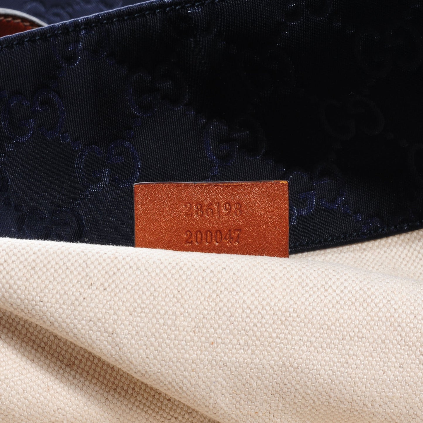Nylon Monogram Large Tote Blue