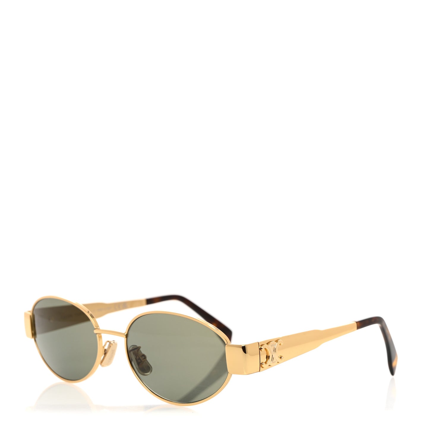 Metal Triomphe 01 Sunglasses CL40235U Gold Green