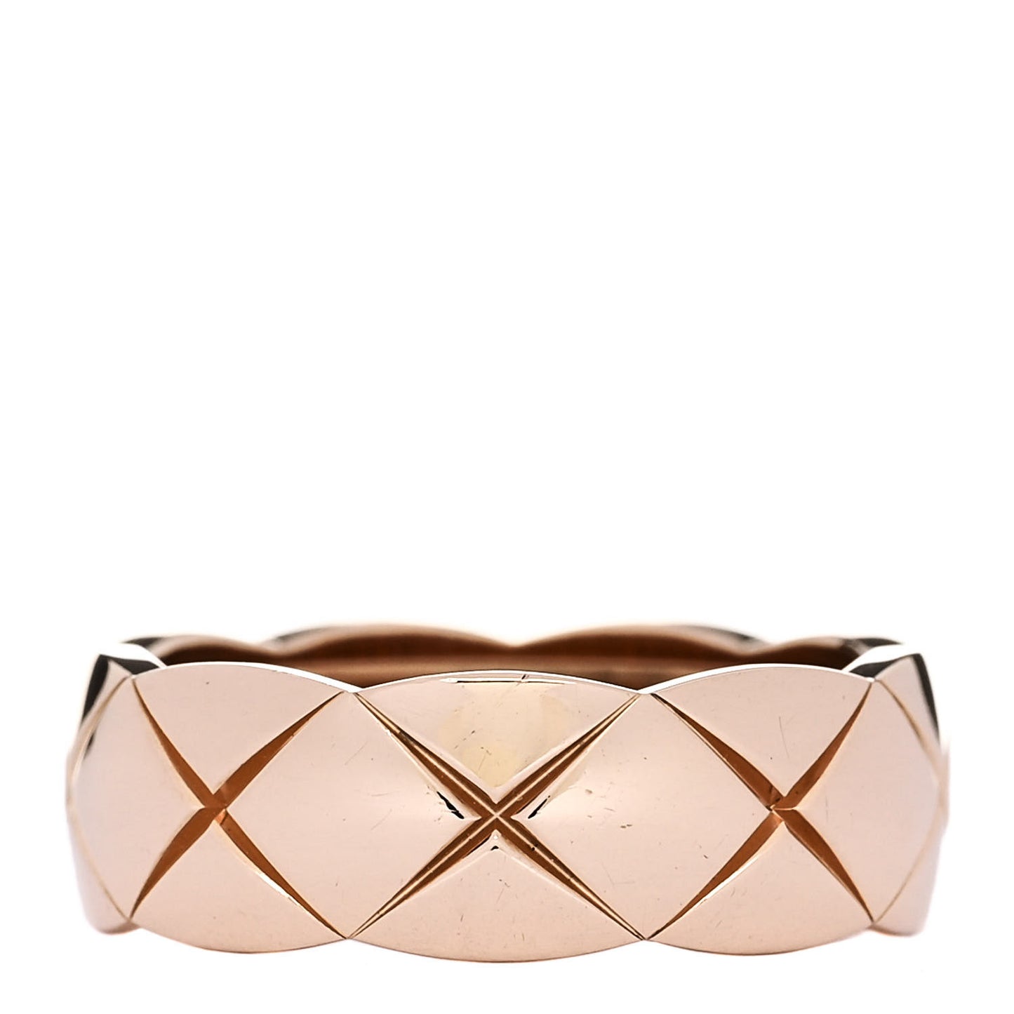 18K Beige Gold Diamond Small Coco Crush Ring 53 6.5