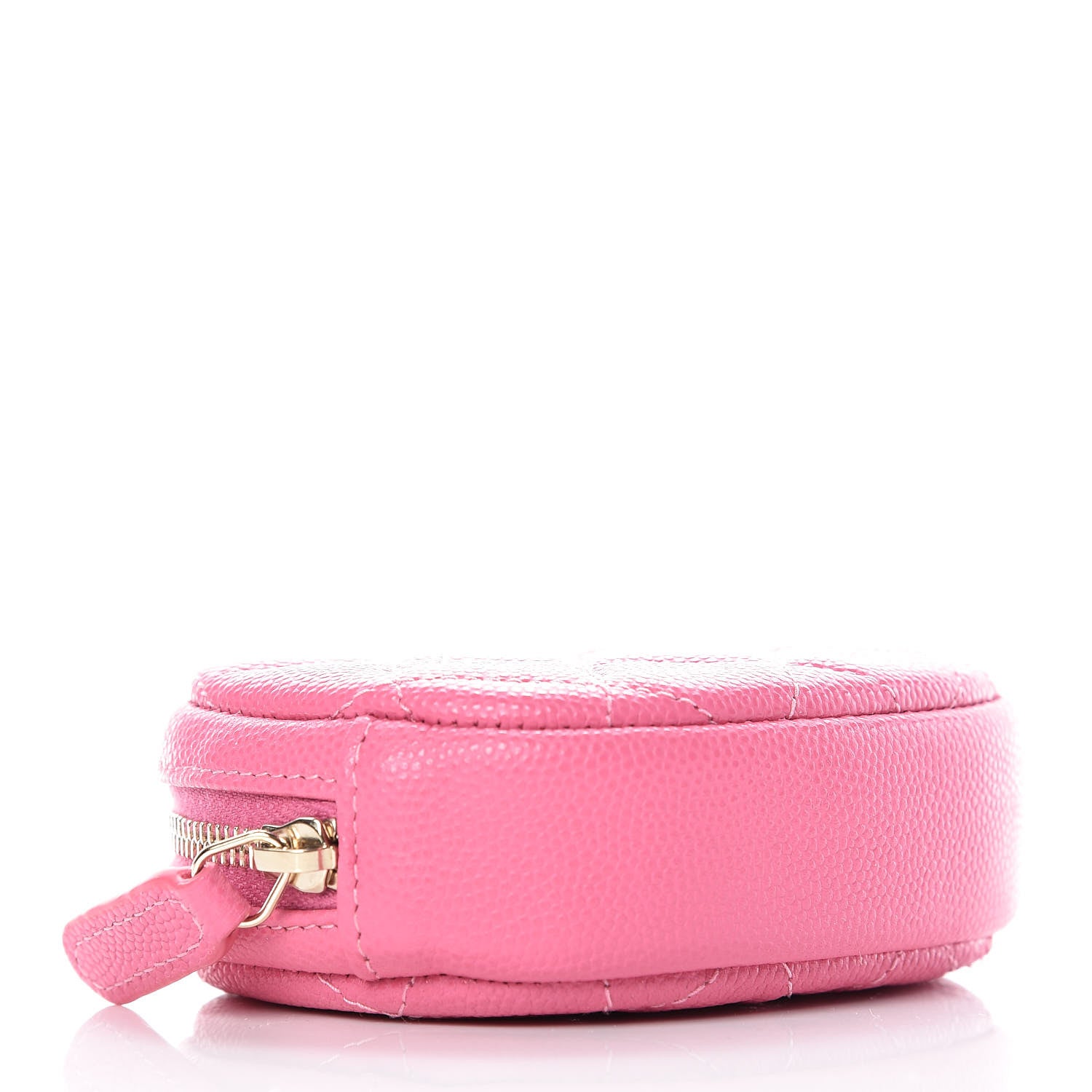 Chanel Iridescent Caviar Quilted Zip Around Classic Coin Purse Pink 4 of 8