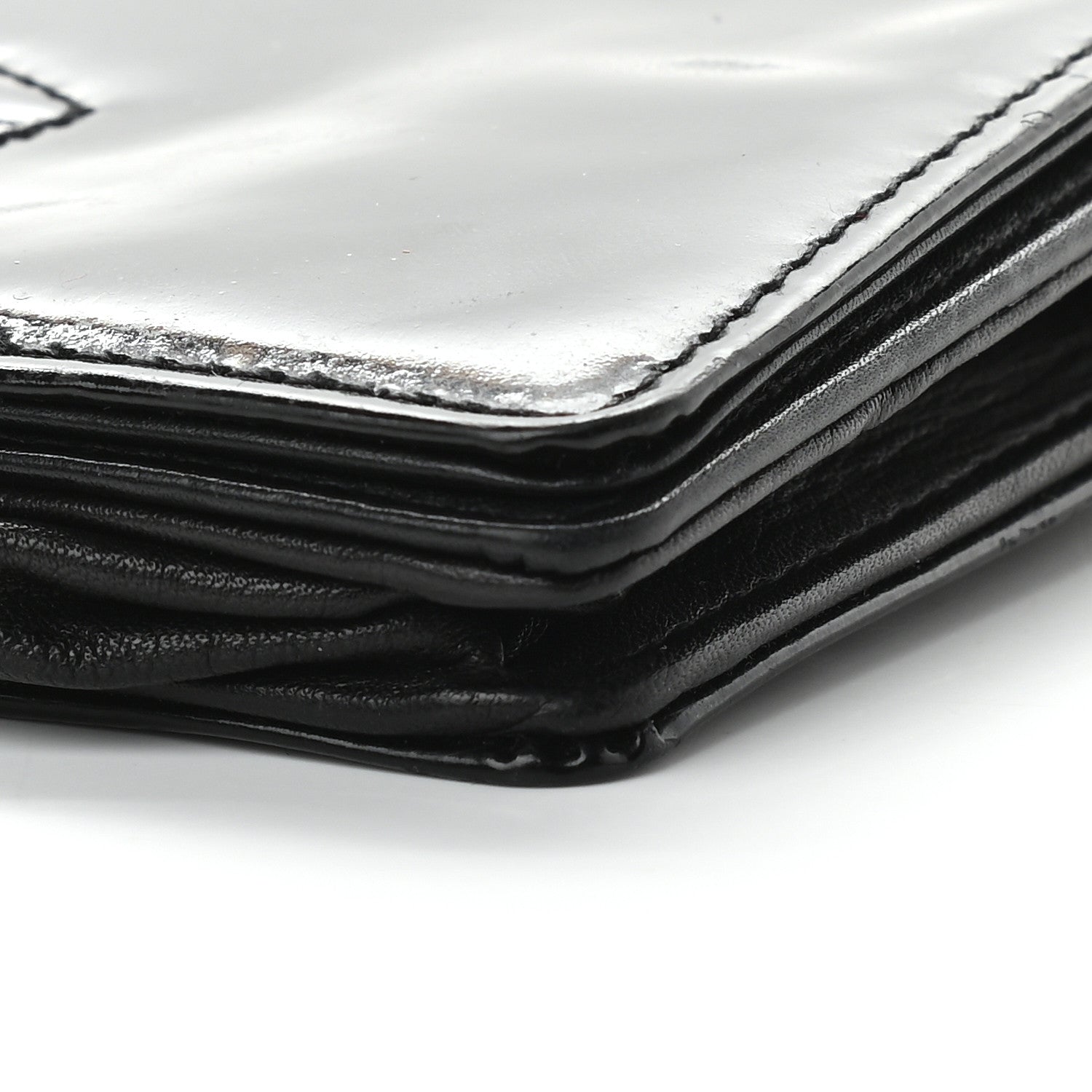 Chanel Patent Timeless CC Wallet On Chain WOC Black 8 of 9