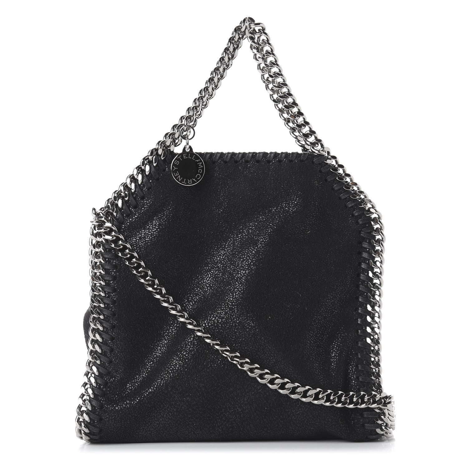 Stella McCartney Shaggy Deer Tiny Falabella Tote Black 1 of 11