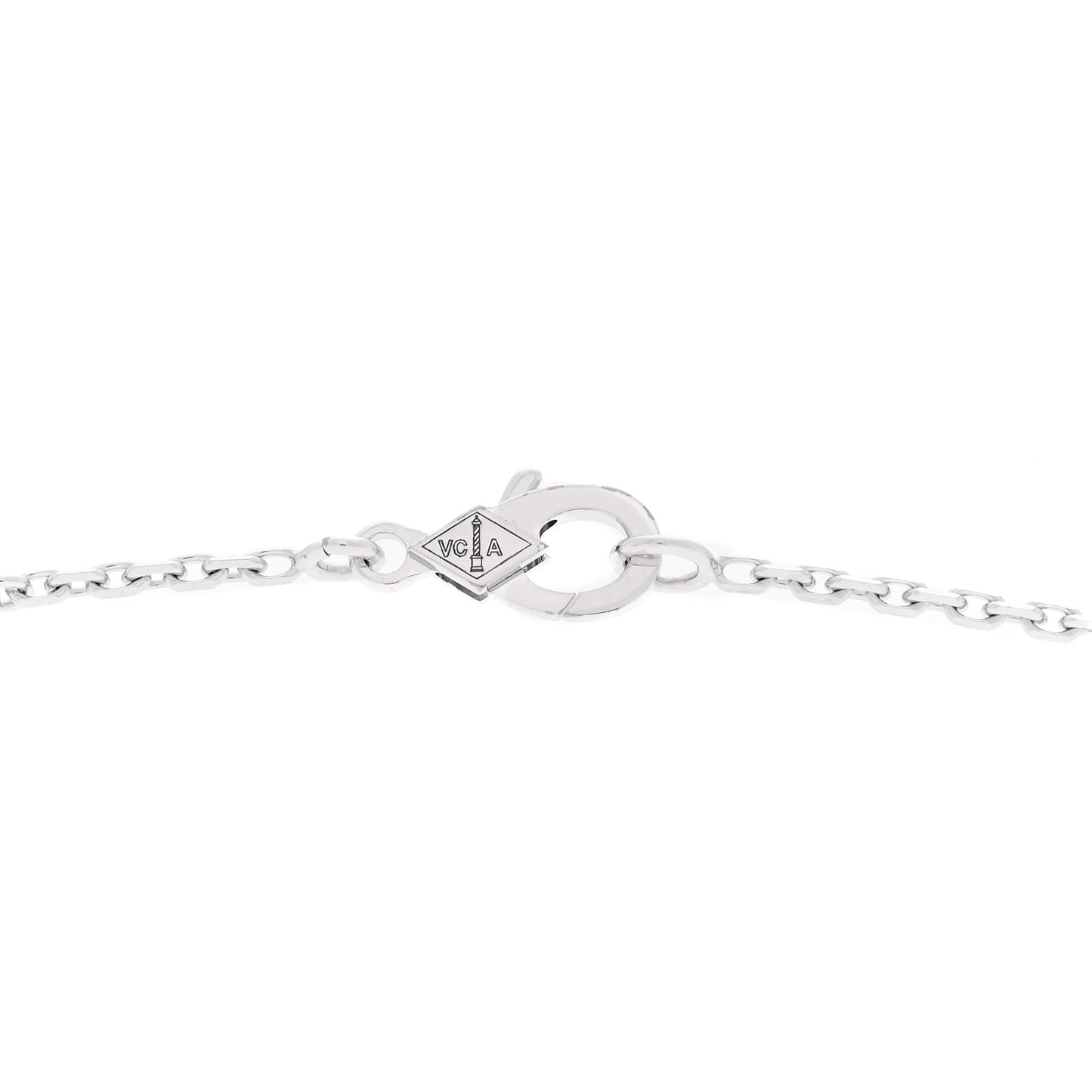 18K White Gold Diamond Two Butterfly Pendant Necklace