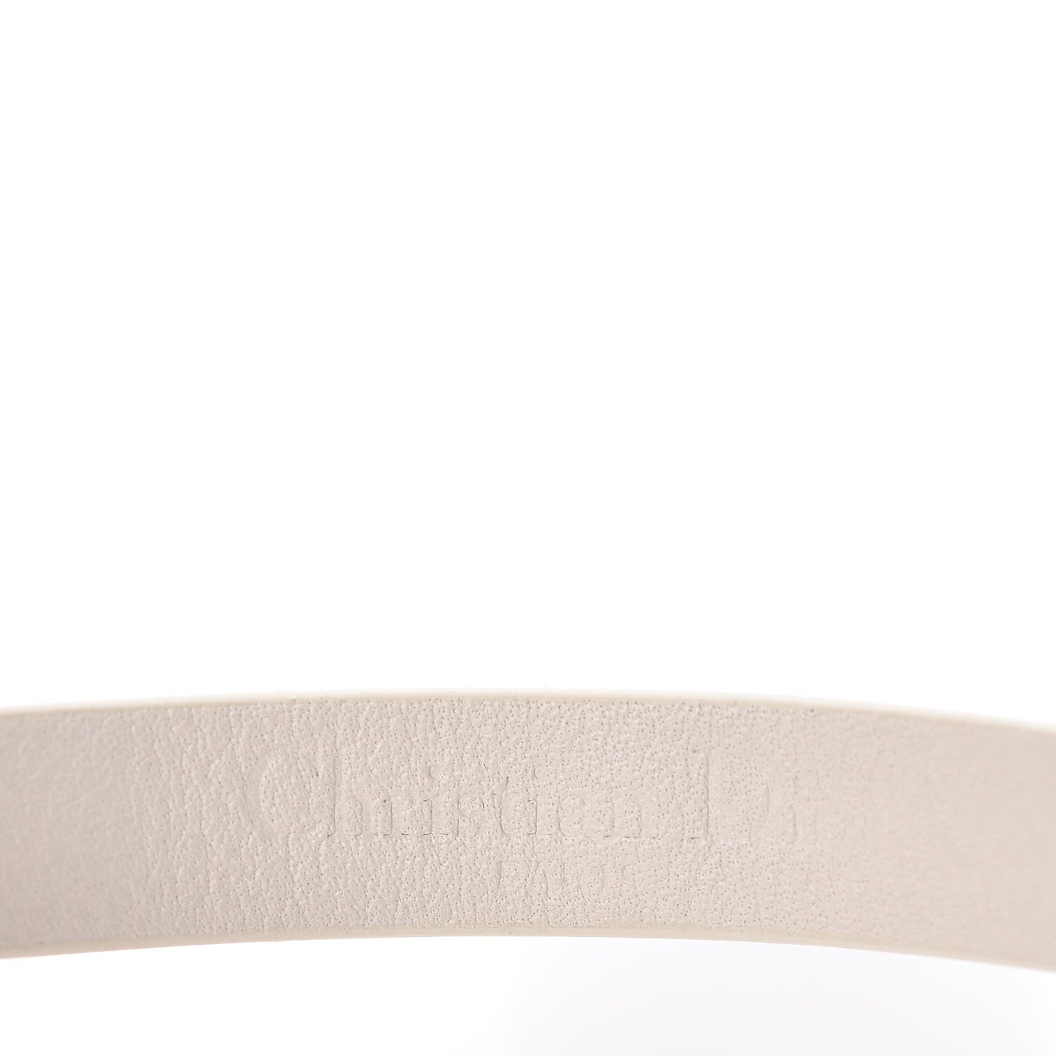 Christian Dior Calfskin Bee Double Bracelet White 6 of 9