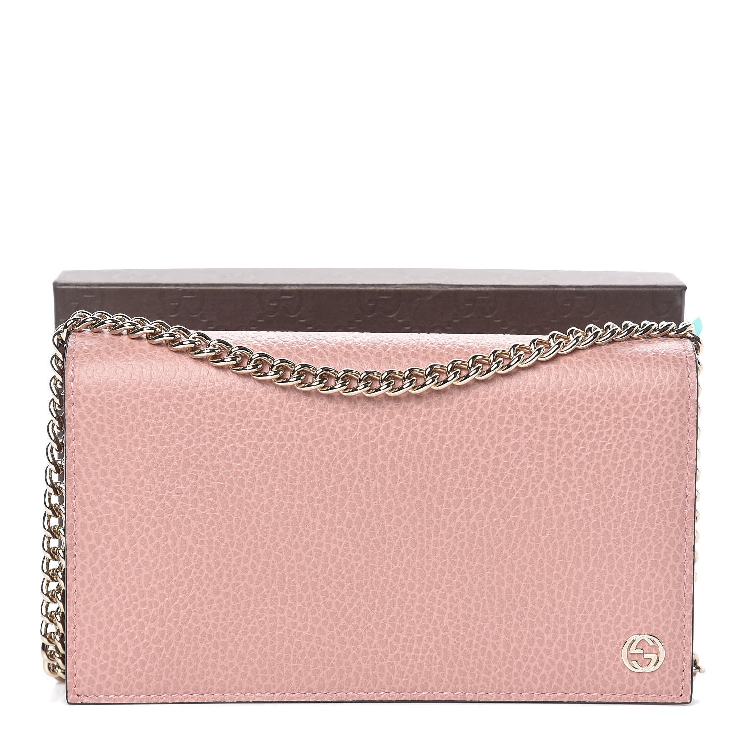 Gucci Dollar Calfskin Medium Betty Chain Wallet Soft Pink 11 of 11
