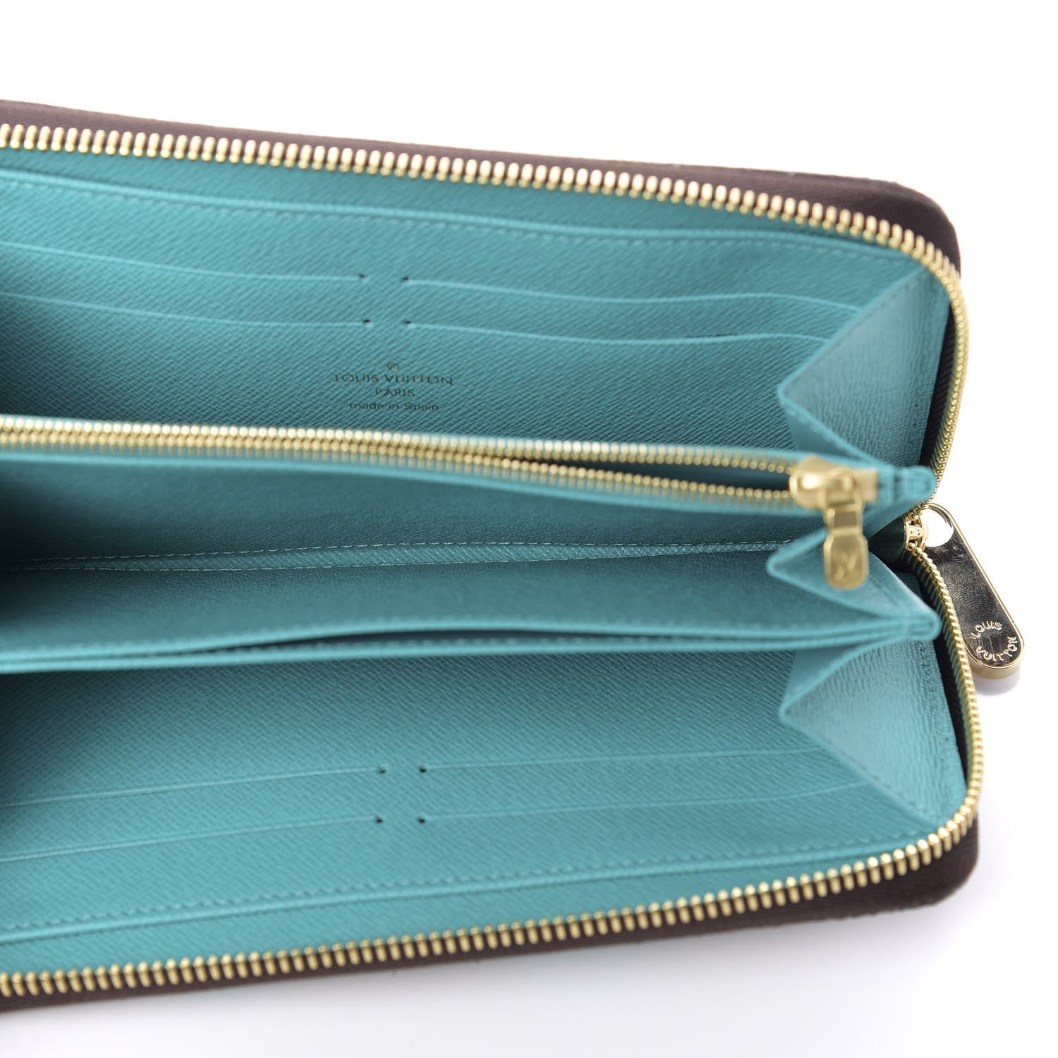 Louis Vuitton Monogram V Zippy Wallet Turquoise 5 of 8