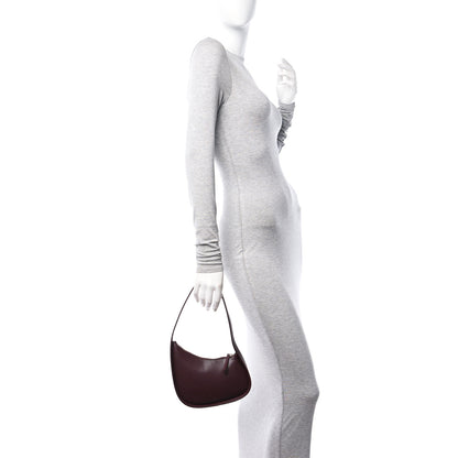 The Row Grained Calfskin Half Moon Shoulder Bag Raisin 3 of 9