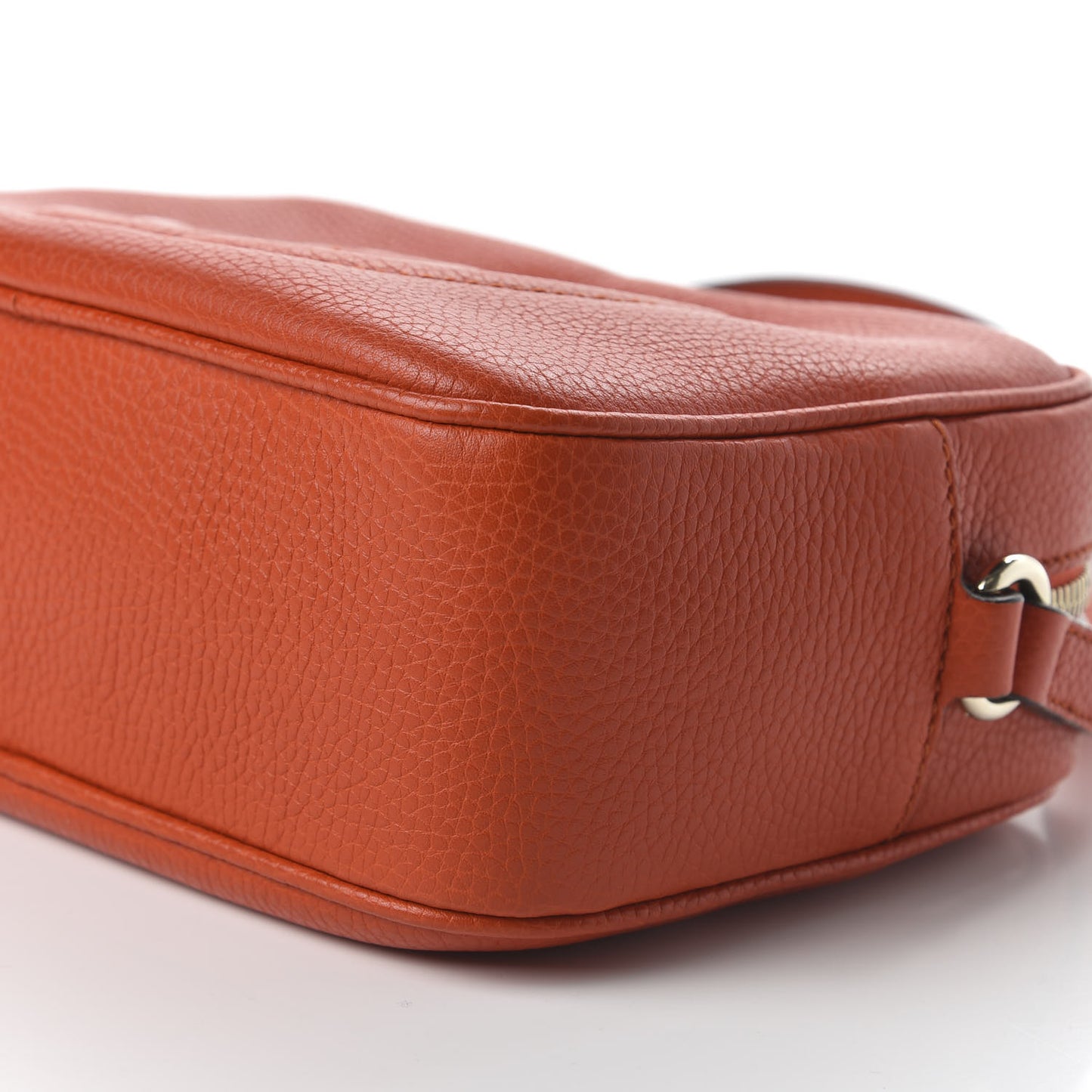 Pebbled Calfskin Small Soho Disco Bag Tabasco Red