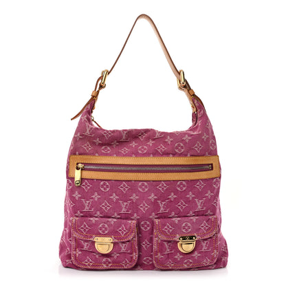 Louis Vuitton Denim Baggy GM Fuchsia 1 of 9