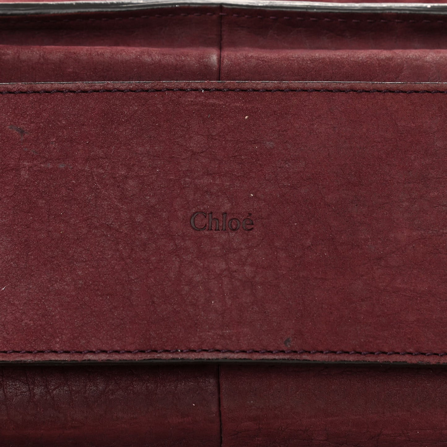 Nubuck Medium Sally Flap Bag Burgundy