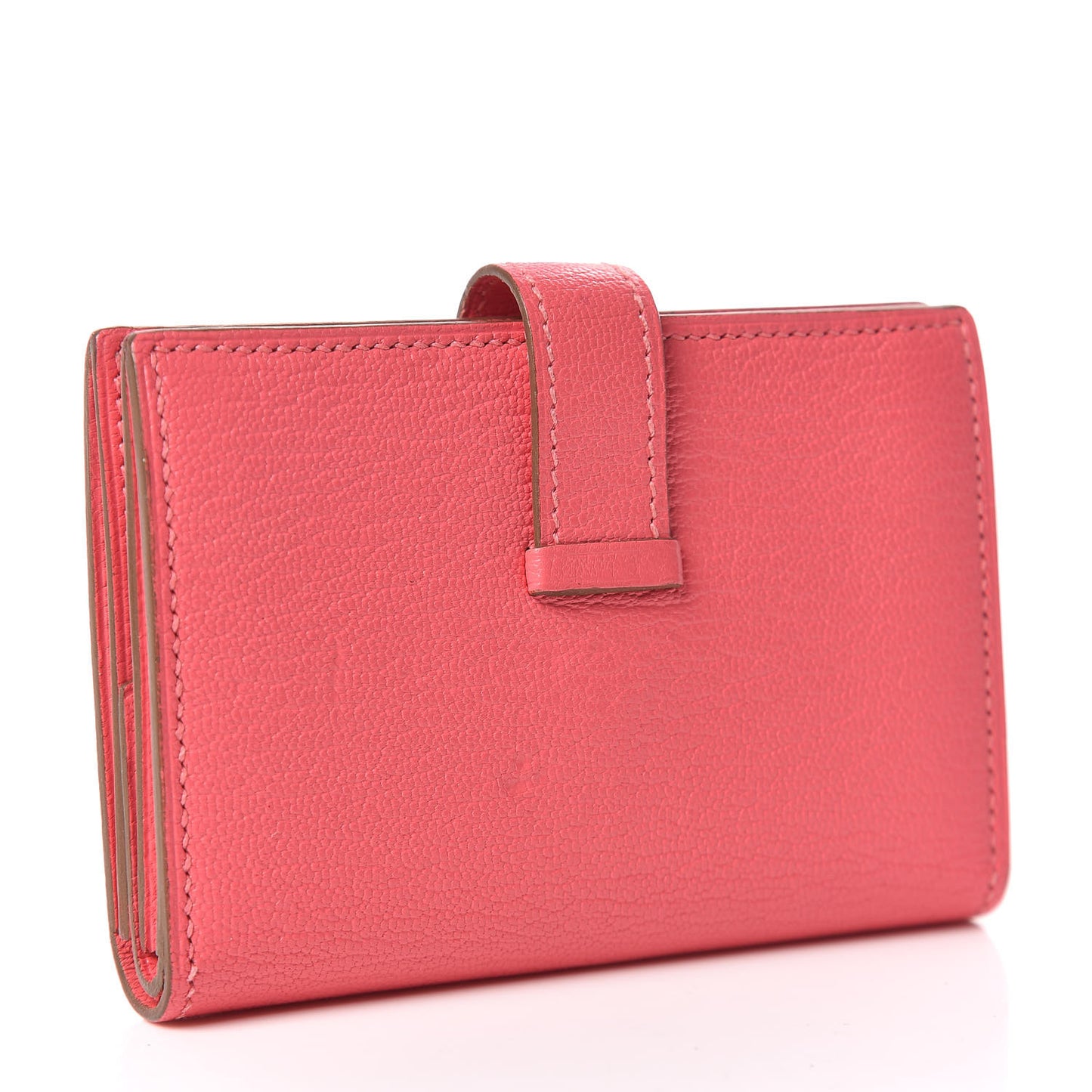 Chevre Mysore Mini Bearn Wallet Rose Lipstick