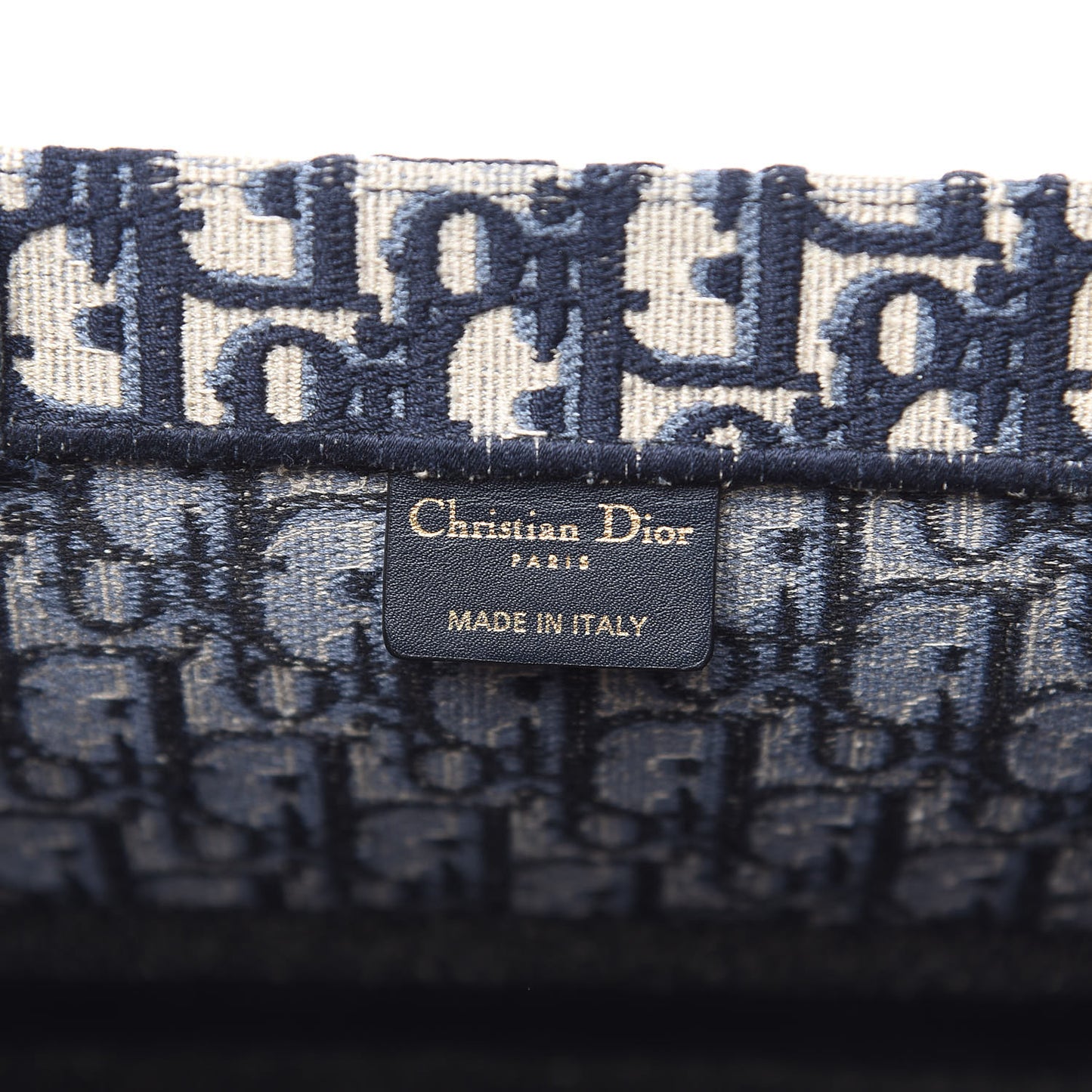 Oblique Book Tote Blue Multicolor