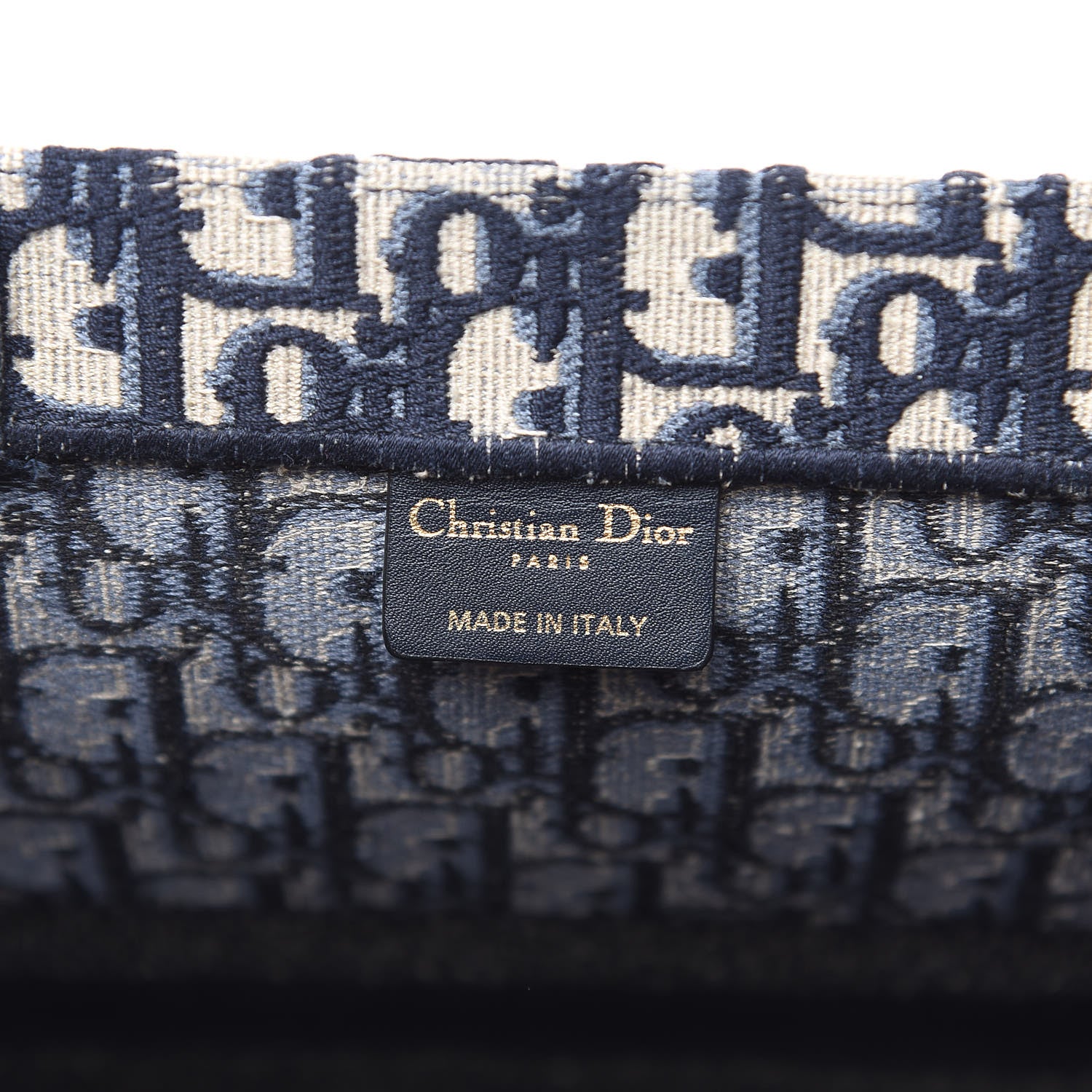 Christian Dior Oblique Book Tote Blue Multicolor 6 of 8