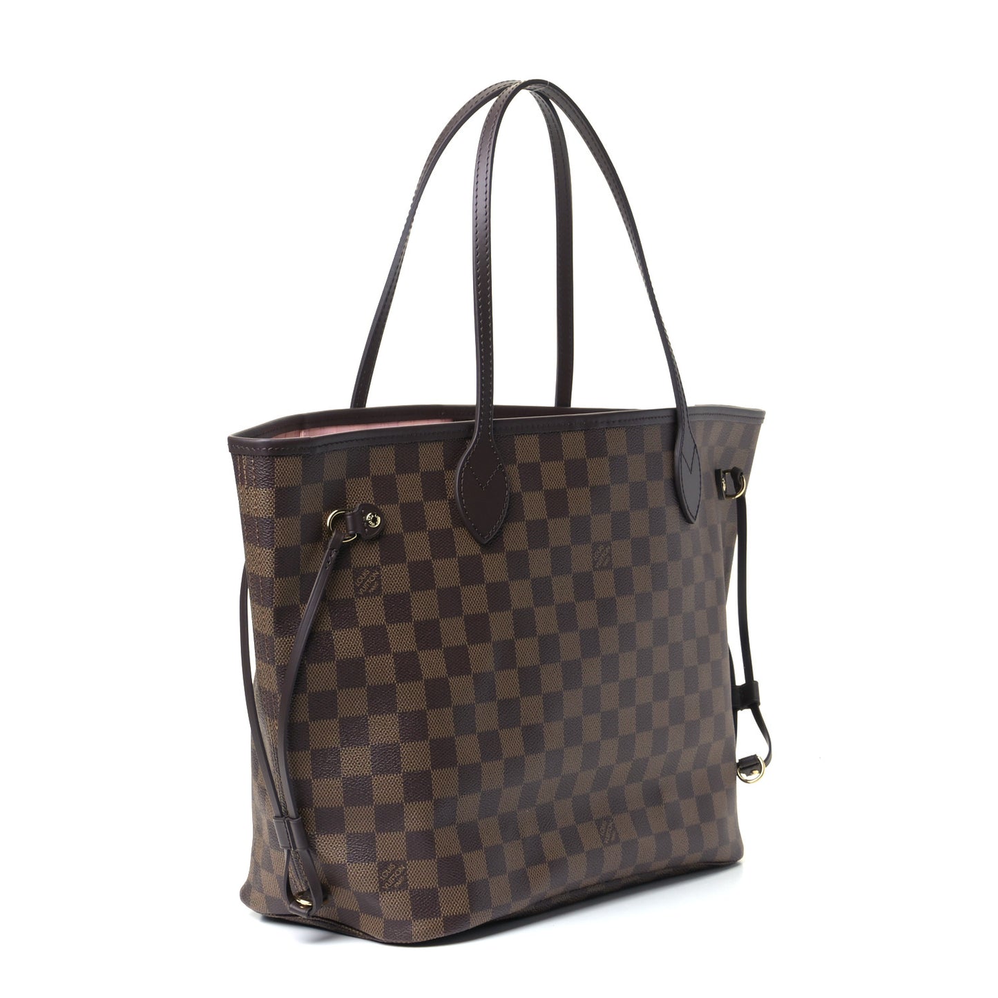 Damier Ebene Neo Neverfull MM Rose Ballerine