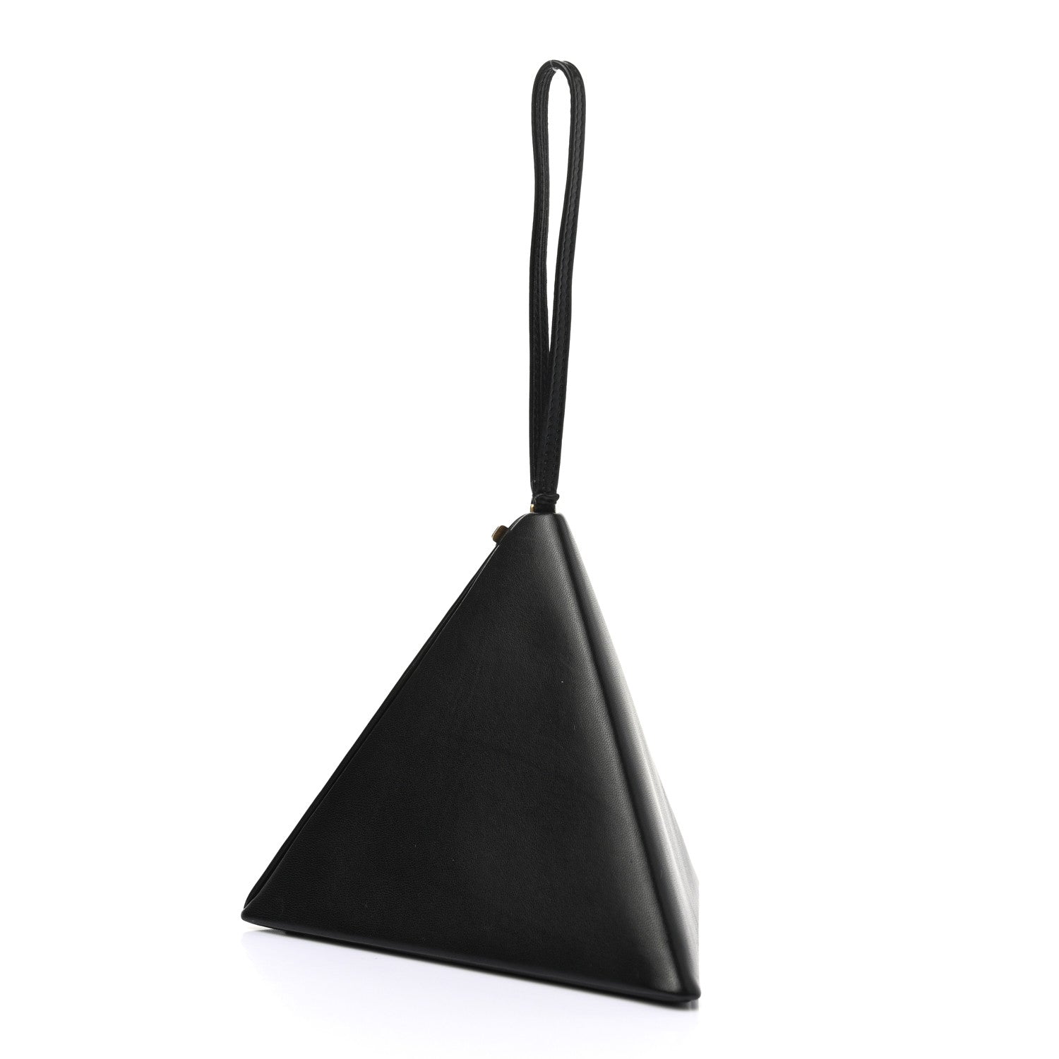 Saint Laurent Lambskin Pyramid Clutch Black 3 of 9