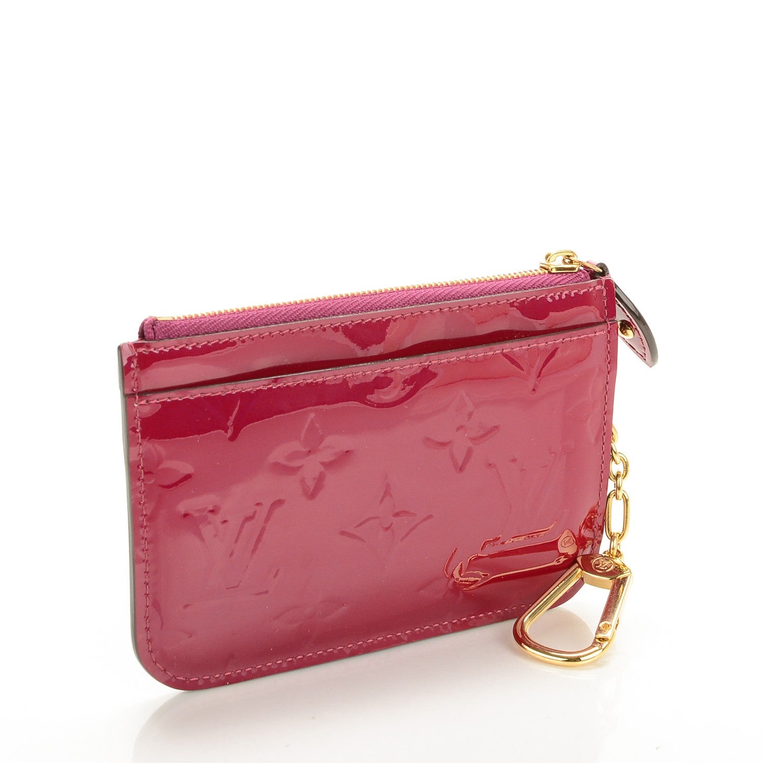Louis Vuitton Vernis Key Pouch Magenta 3 of 7