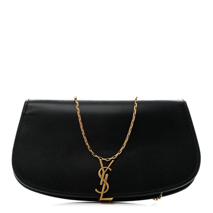 Saint Laurent Box Calfskin Voltaire Wallet On Chain Black 1 of 9