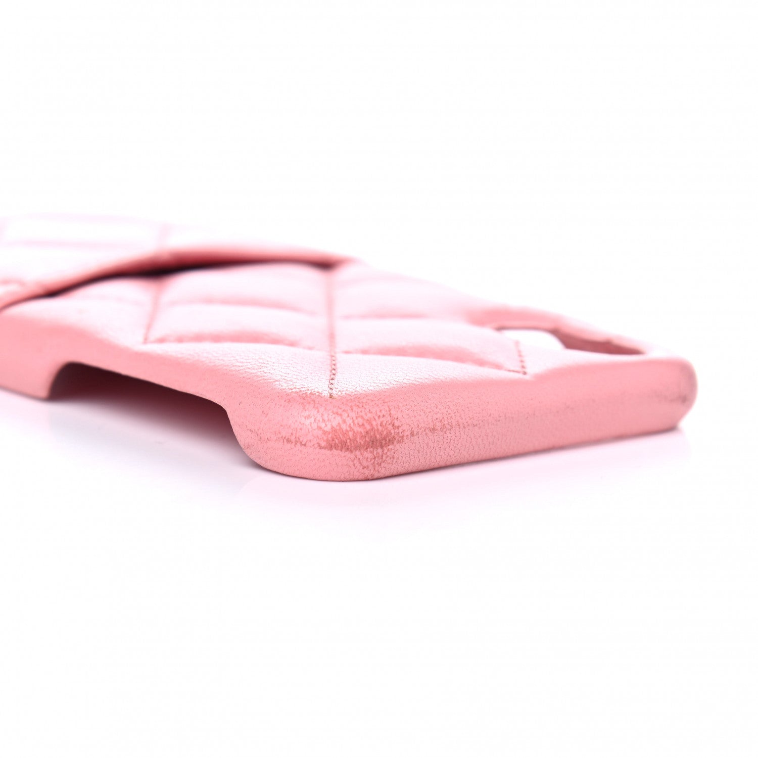 Chanel Lambskin Quilted iPhone X Coco Tech Case Pink 6 of 10