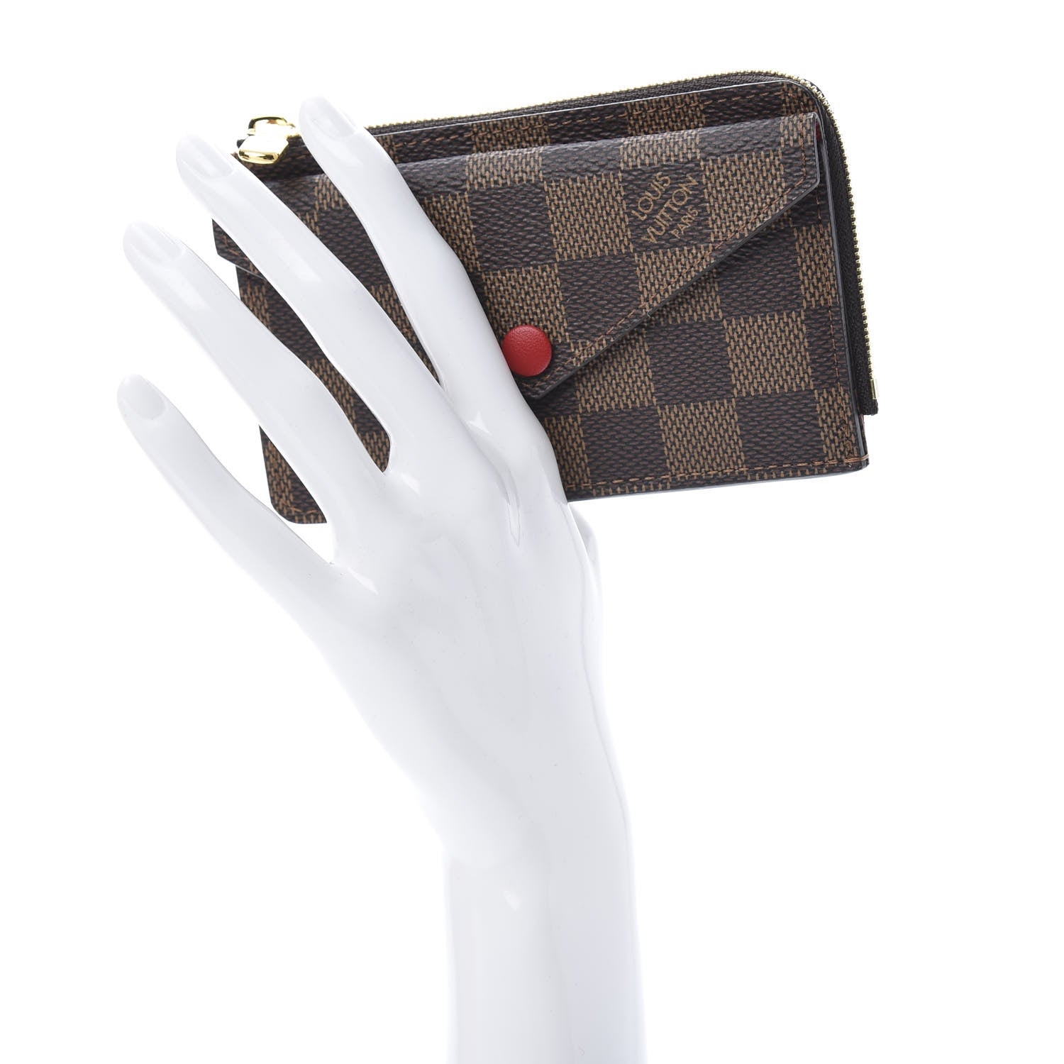 Louis Vuitton Damier Ebene Recto Verso Card Holder Red 2 of 7