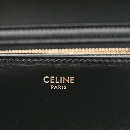 Celine Shiny Calfskin Medium Triomphe Black 6 of 10