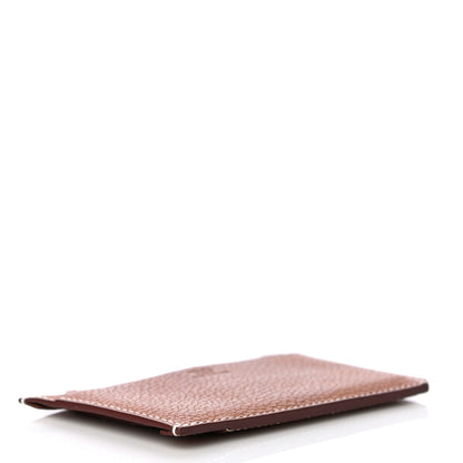 Hermes Barenia Faubourg City 4CC Card Holder Fauve 4 of 9