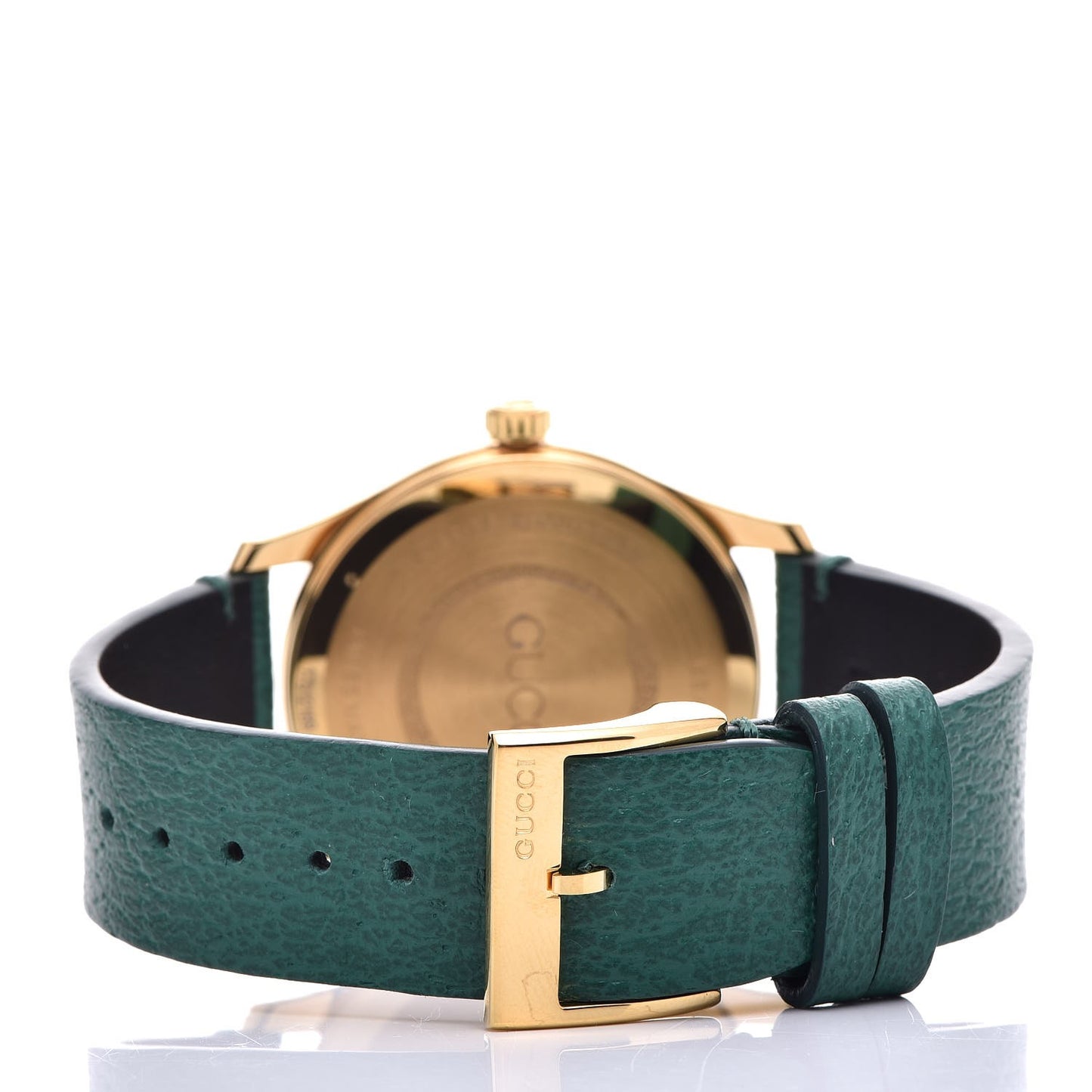 Stainless Steel Calfskin 38mm G-Timeless Bee Quartz Watch Green
