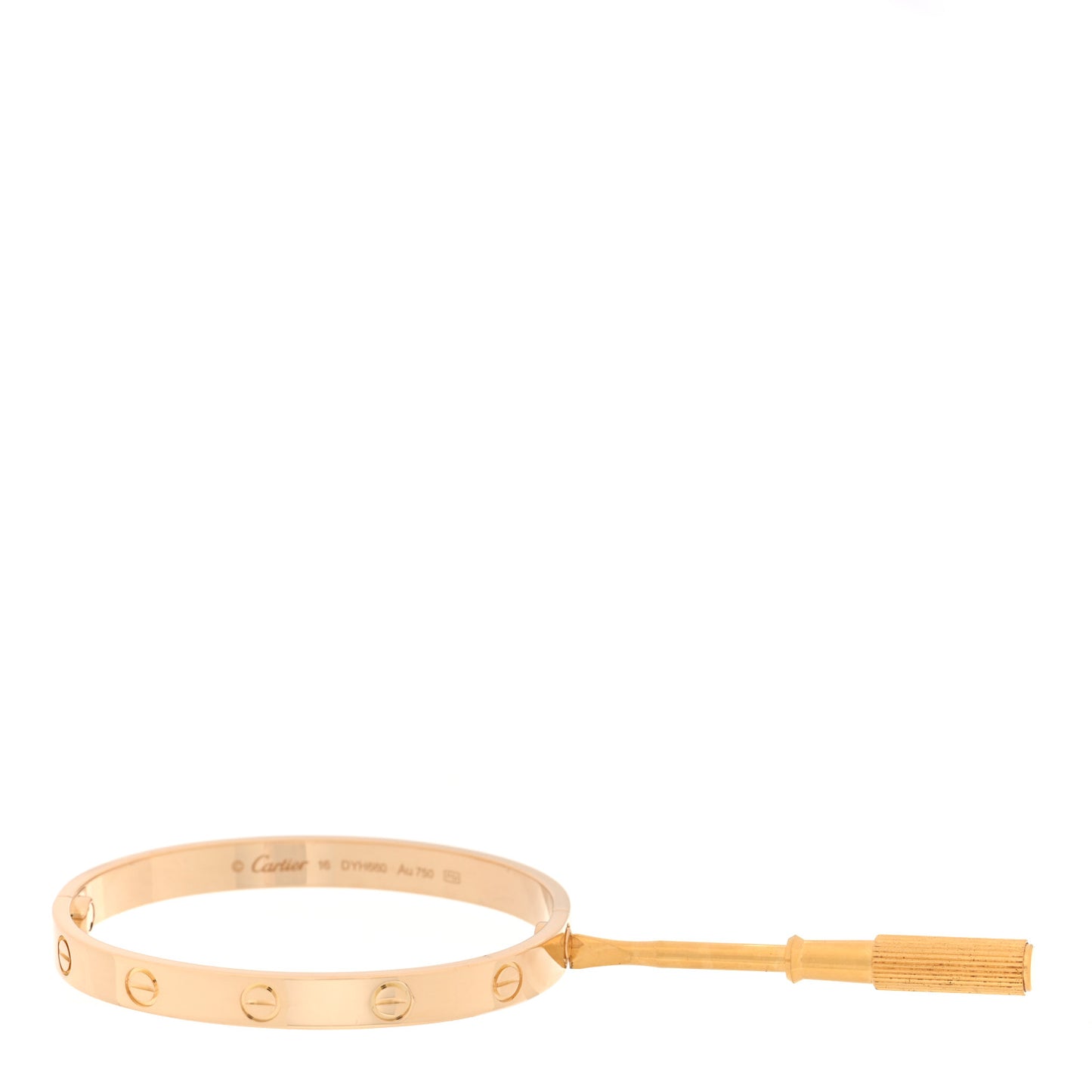 18K Yellow Gold LOVE Bracelet 16