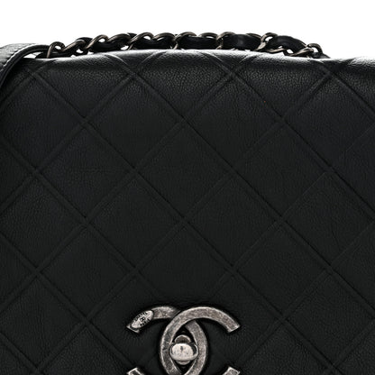Chanel Calfskin Diamond Embossed New Chic Flap Black 8 of 11