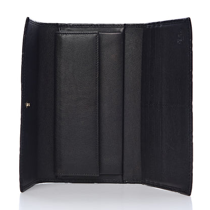 Gucci Guccissima Continental Flap Wallet Black 5 of 13