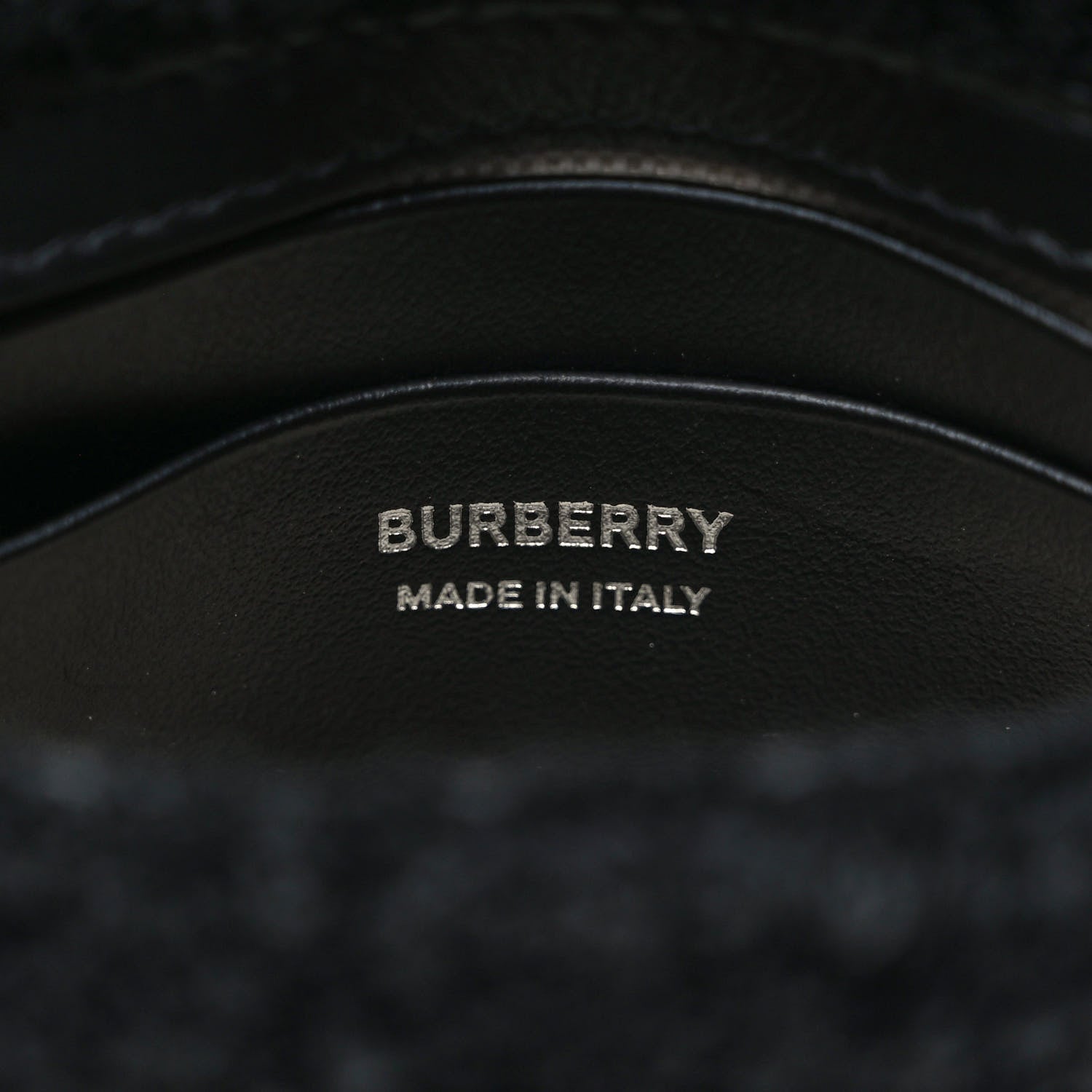 Burberry Cotton Terry Mini Love Lola Bag Black White 6 of 8