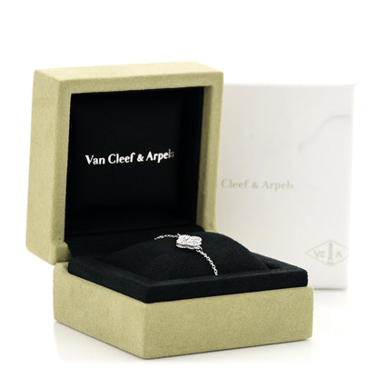 Van Cleef & Arpels 18K White Gold Diamond Sweet Alhambra Bracelet 5 of 5