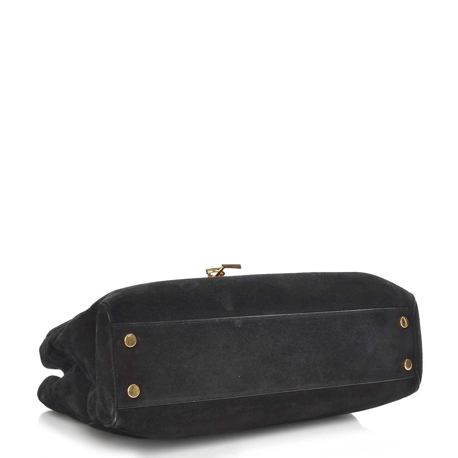 Saint Laurent Suede Monogram Cassandre Shopper Black 4 of 7