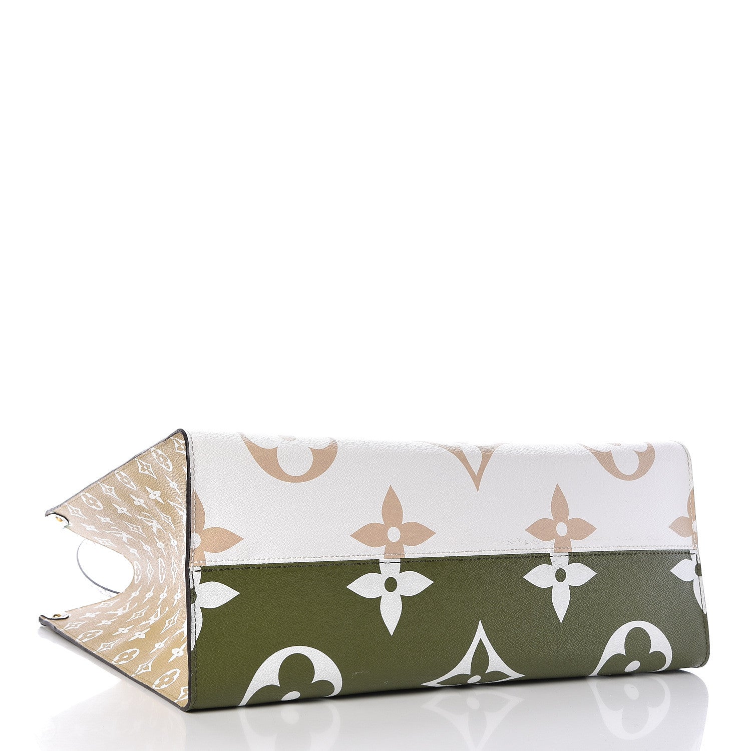 Louis Vuitton Monogram Giant Onthego GM Kaki Beige 5 of 11