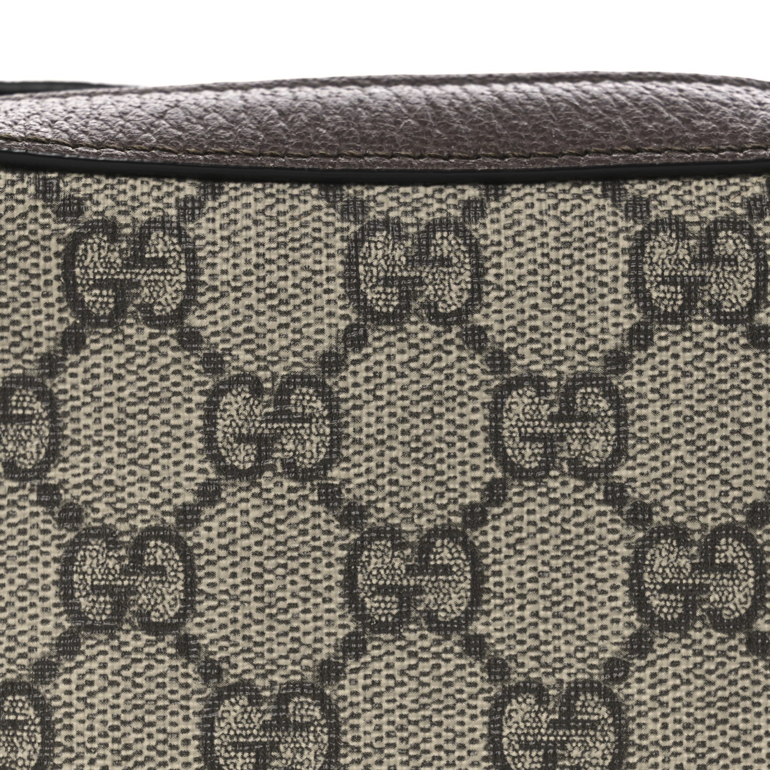 Gucci GG Supreme Monogram Textured Calfskin Web Mini Ophidia Half Moon Hobo Beige Ebony New Acero 8 of 10