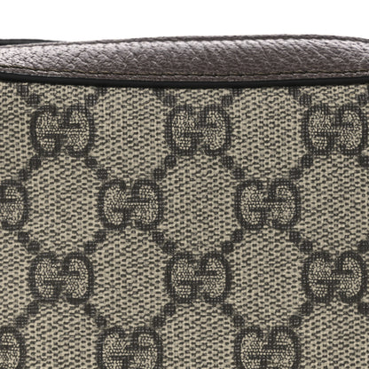 Gucci GG Supreme Monogram Textured Calfskin Web Mini Ophidia Half Moon Hobo Beige Ebony New Acero 8 of 10