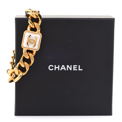 Chanel Pearl CC Chain Link Bracelet Gold 6 of 6
