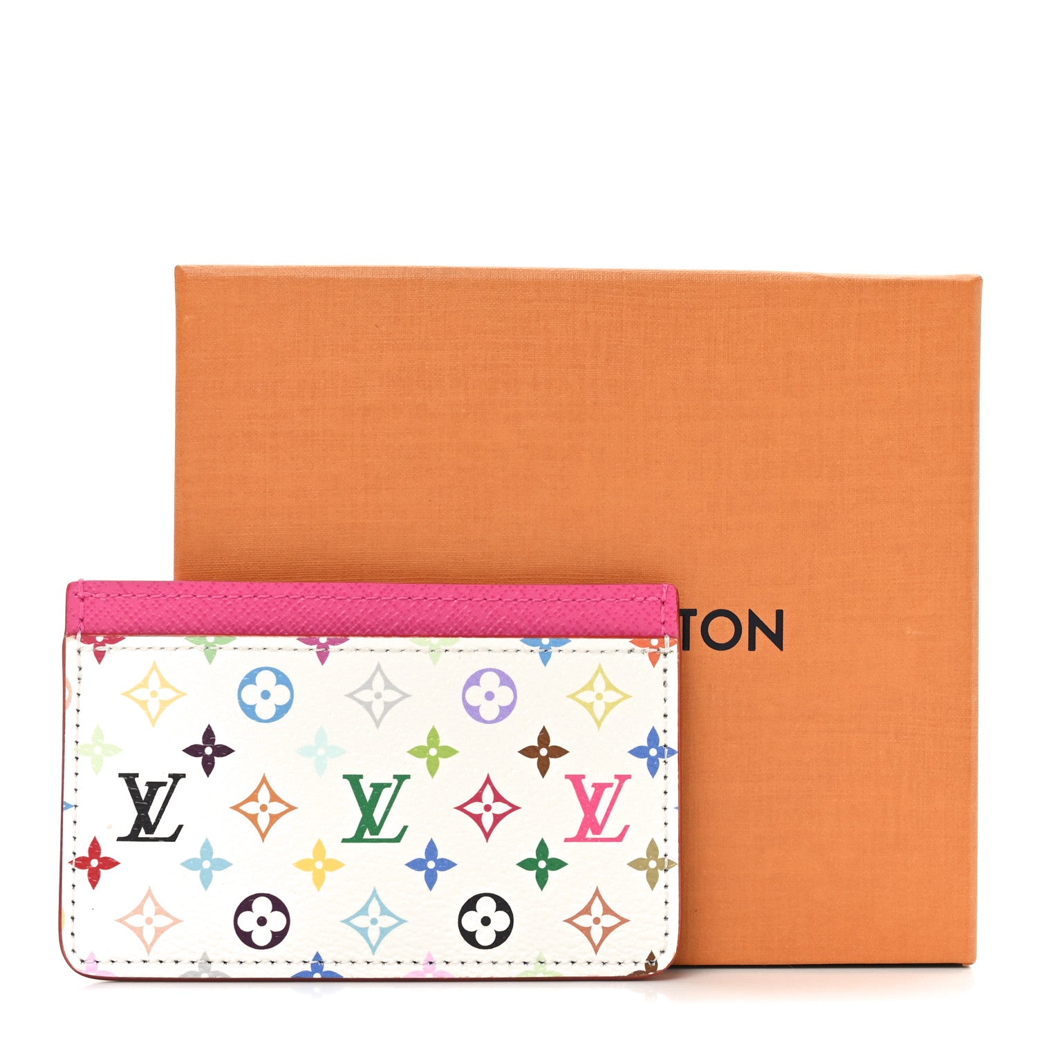 Louis Vuitton LV X TM Monogram Multicolor Card Holder Kawaii Pink 7 of 7