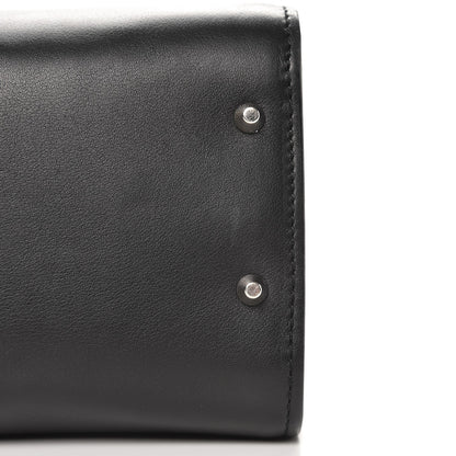 Gucci Moon Calfskin Medium Interlocking G Shoulder Bag Black 9 of 11