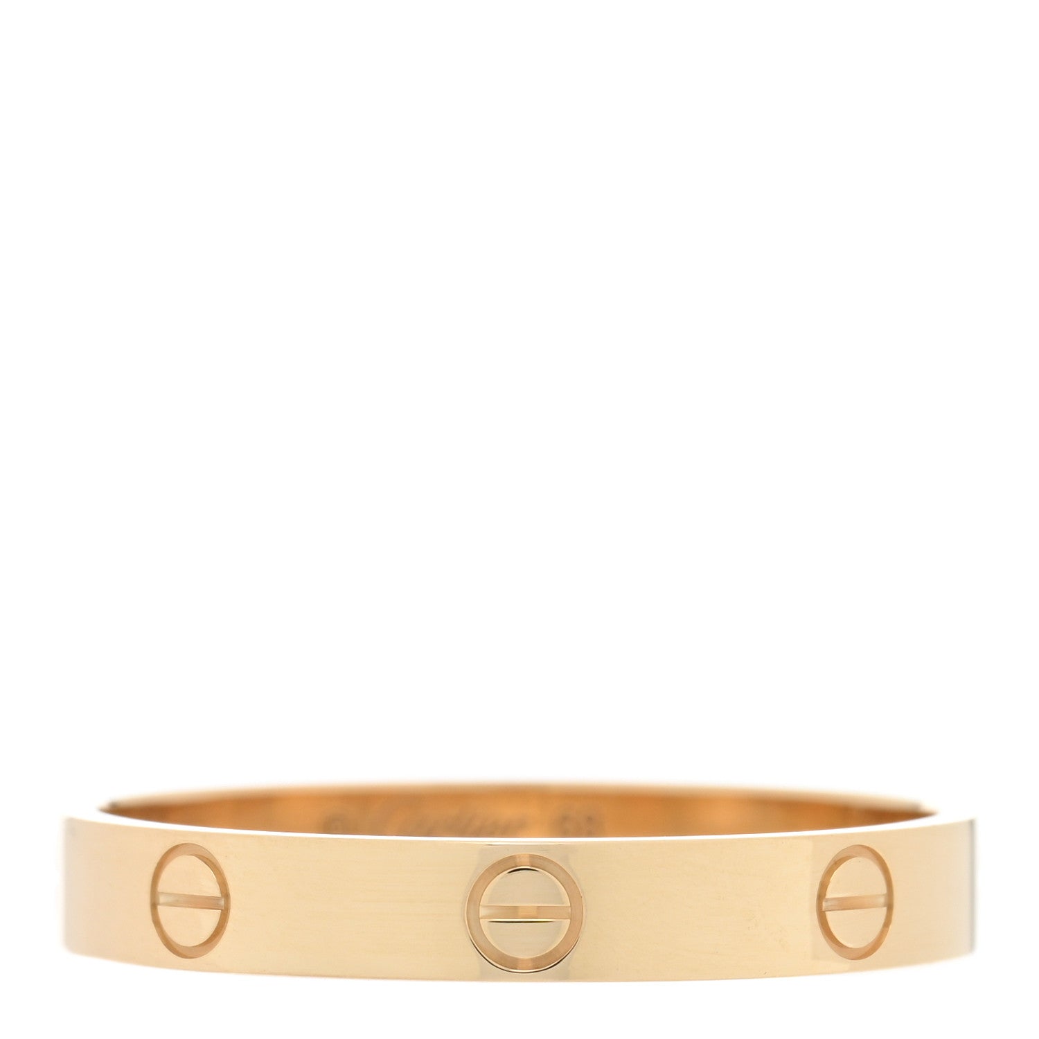 Cartier 18K Yellow Gold 3.5mm LOVE Wedding Band Ring 68 12.25 1 of 4
