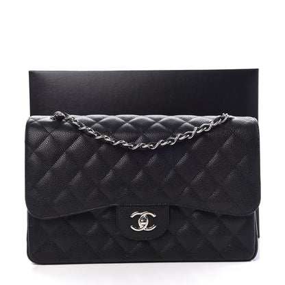 Chanel Caviar Quilted Jumbo Double Flap Black 8 of 8