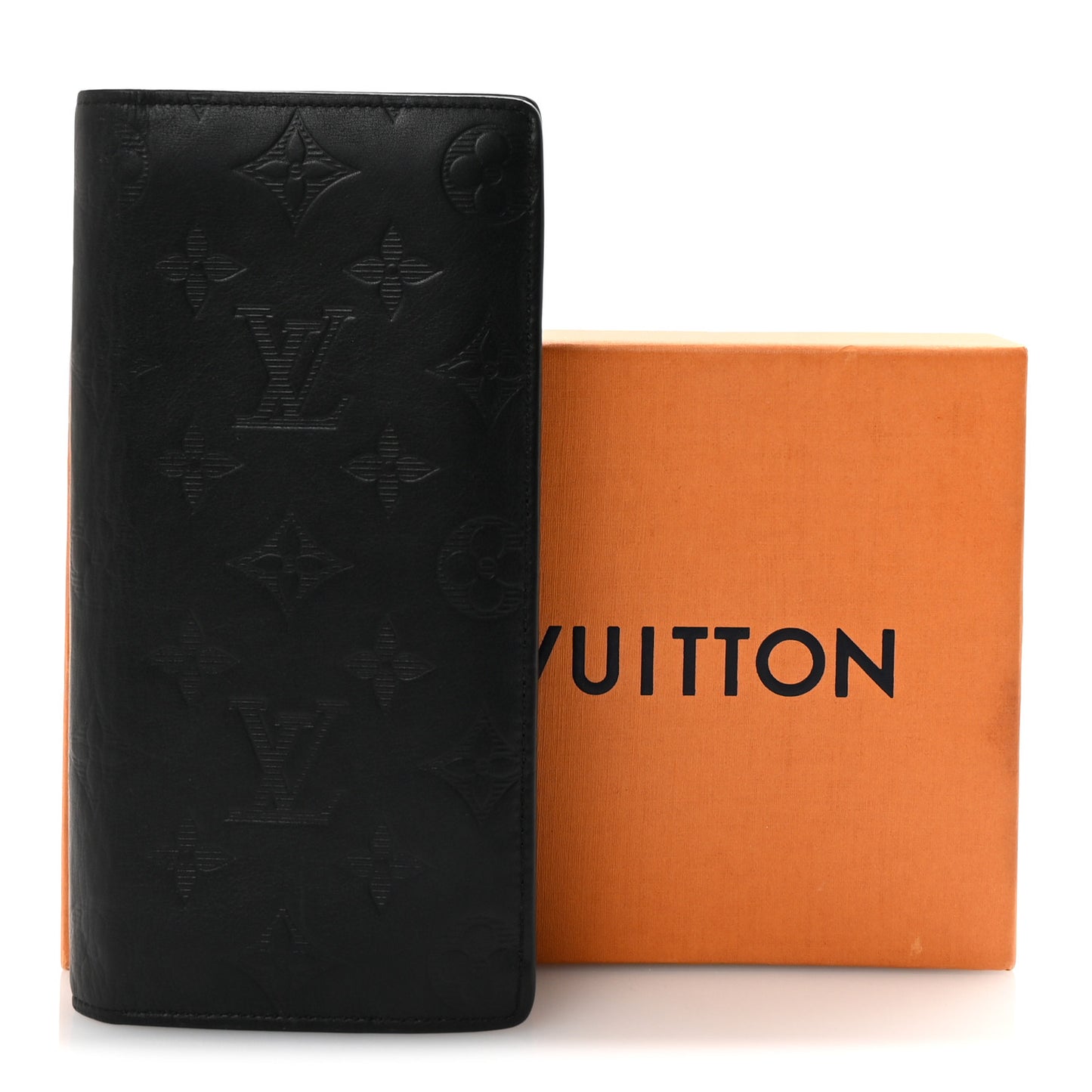 Calfskin Monogram Shadow Brazza Wallet Black