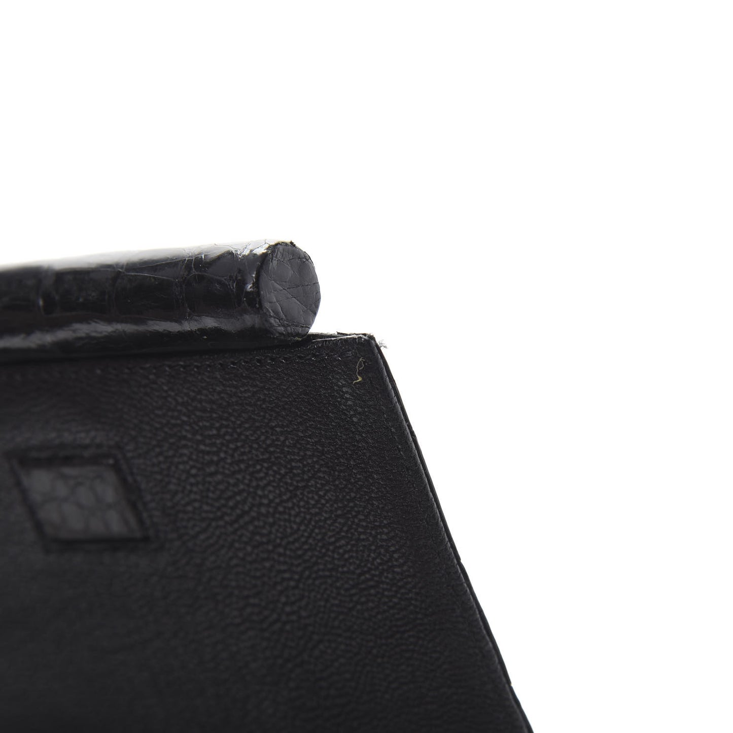 Crocodile Bar Clutch Black