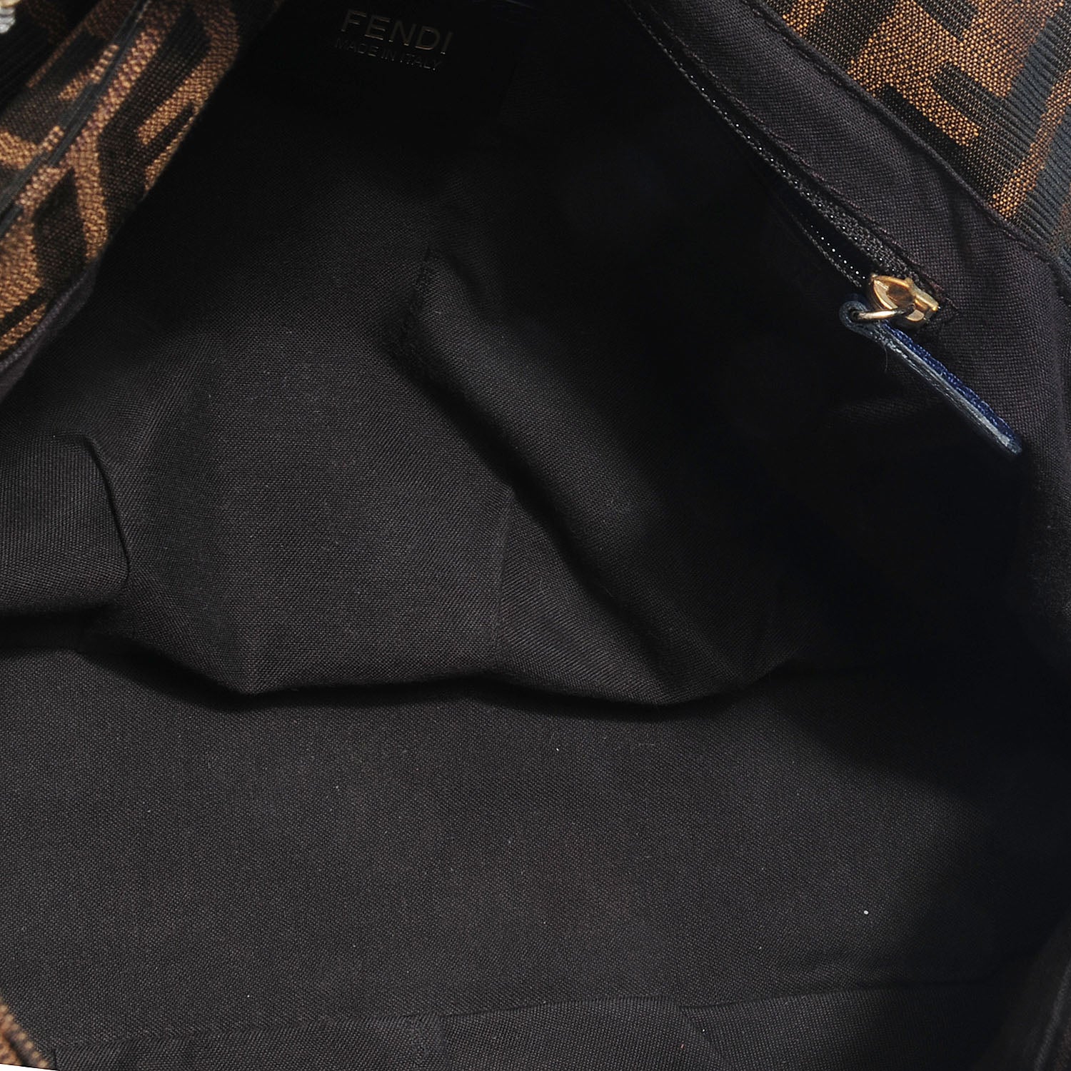Fendi Zucca Mia Shoulder Flap Tobacco Blue 7 of 9